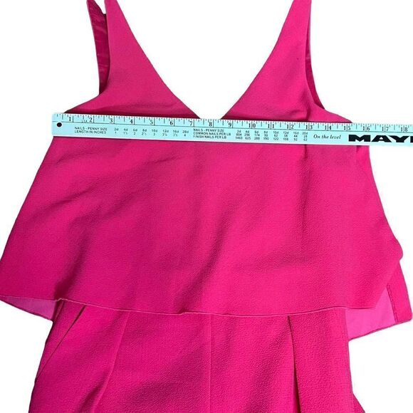 TRINA turk jumpsuit romper‎ tank hot pink size 0 NWT (ES) - Picture 8 of 12